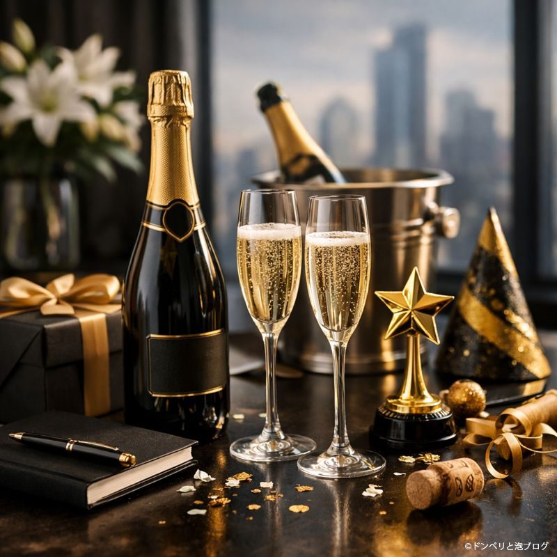 シャンパンとギフト