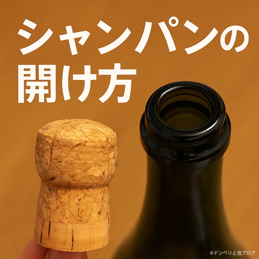 シャンパンの開け方