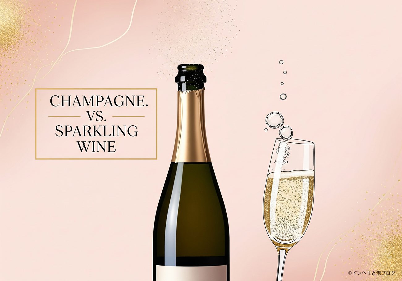 シャンパンとスパークリングワイの違い