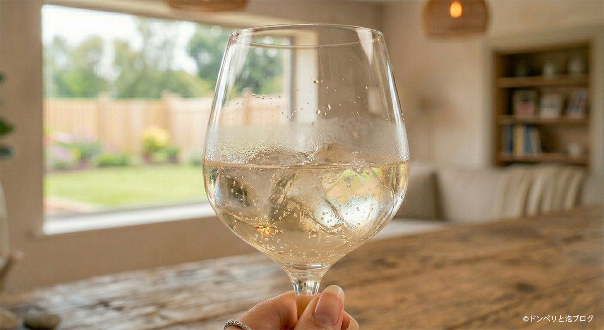 氷入りシャンパン