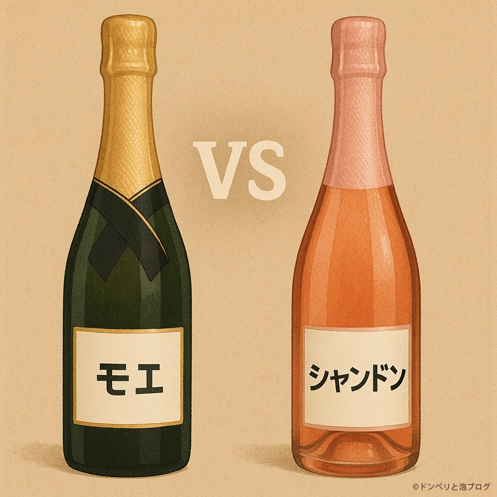 モエとシャンドン風ボトルイラスト