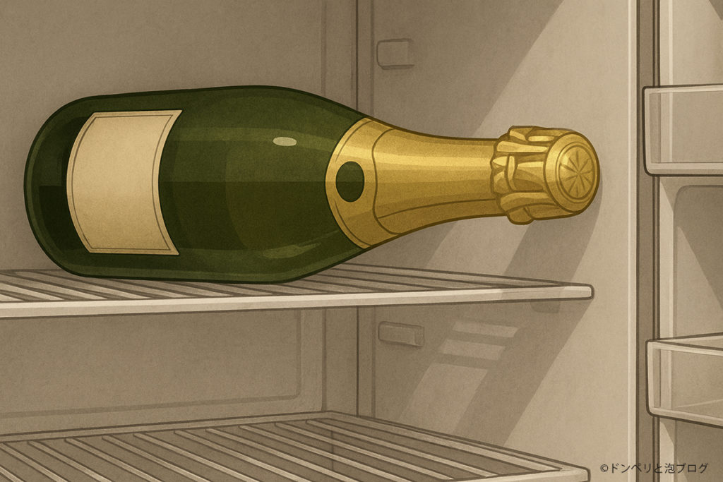 冷蔵庫にシャンパン