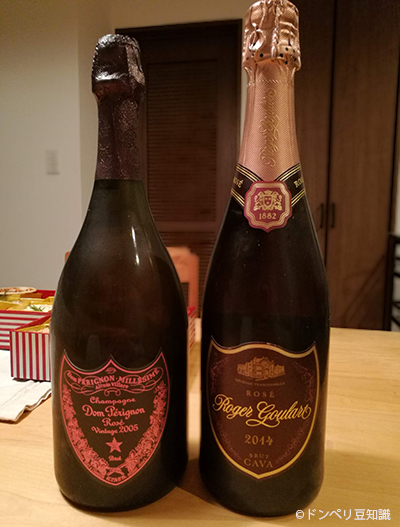 ドンペリロゼとロジャーグラートロゼ